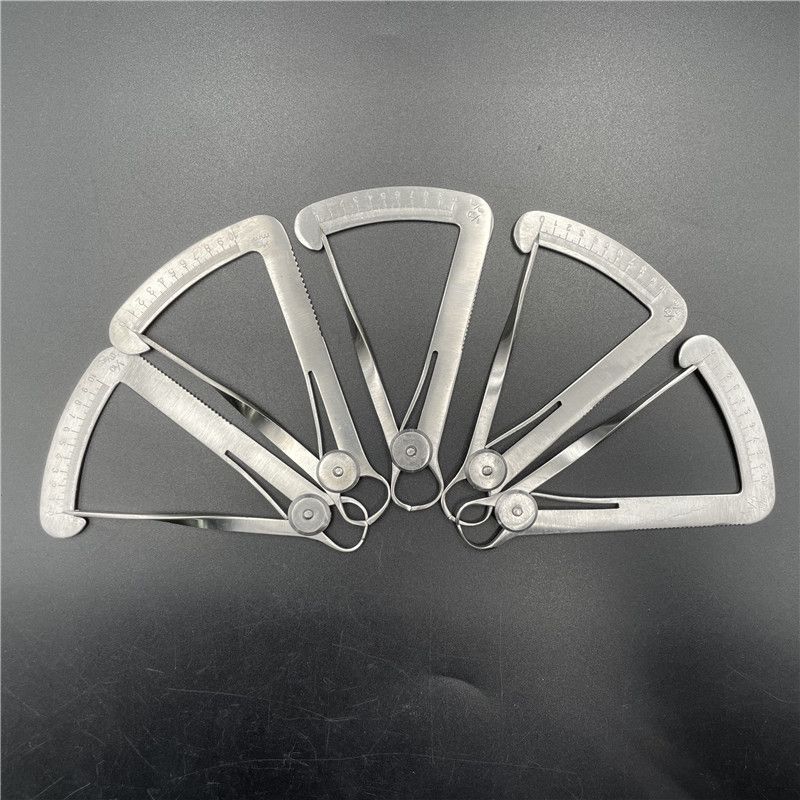 牙科材料齒科口腔器械 測(cè)量?jī)?nèi)冠卡尺金屬卡尺 三角尺義齒工具